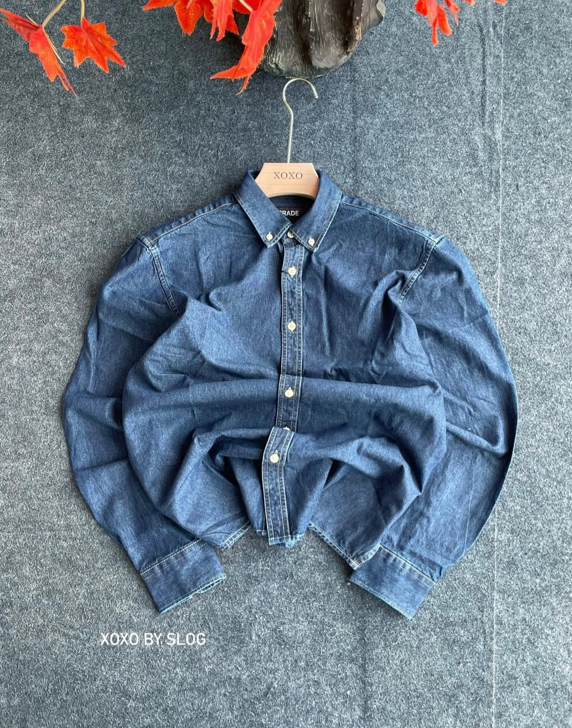 Denim blend classic shirt