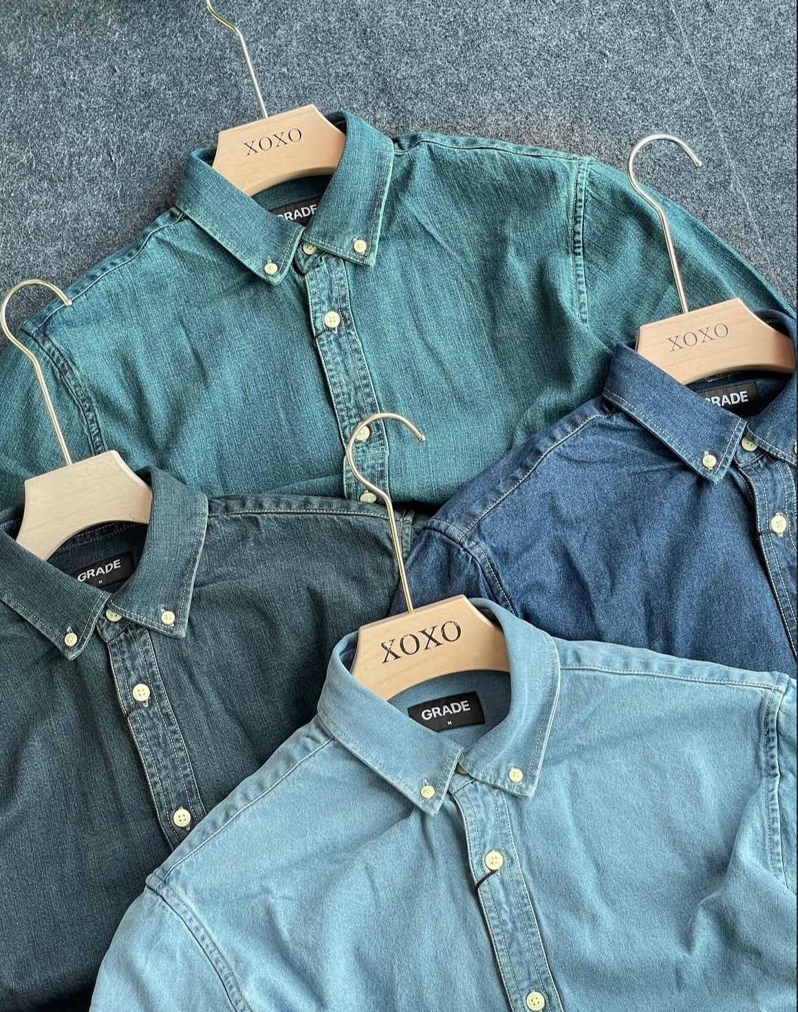 Denim blend classic shirt