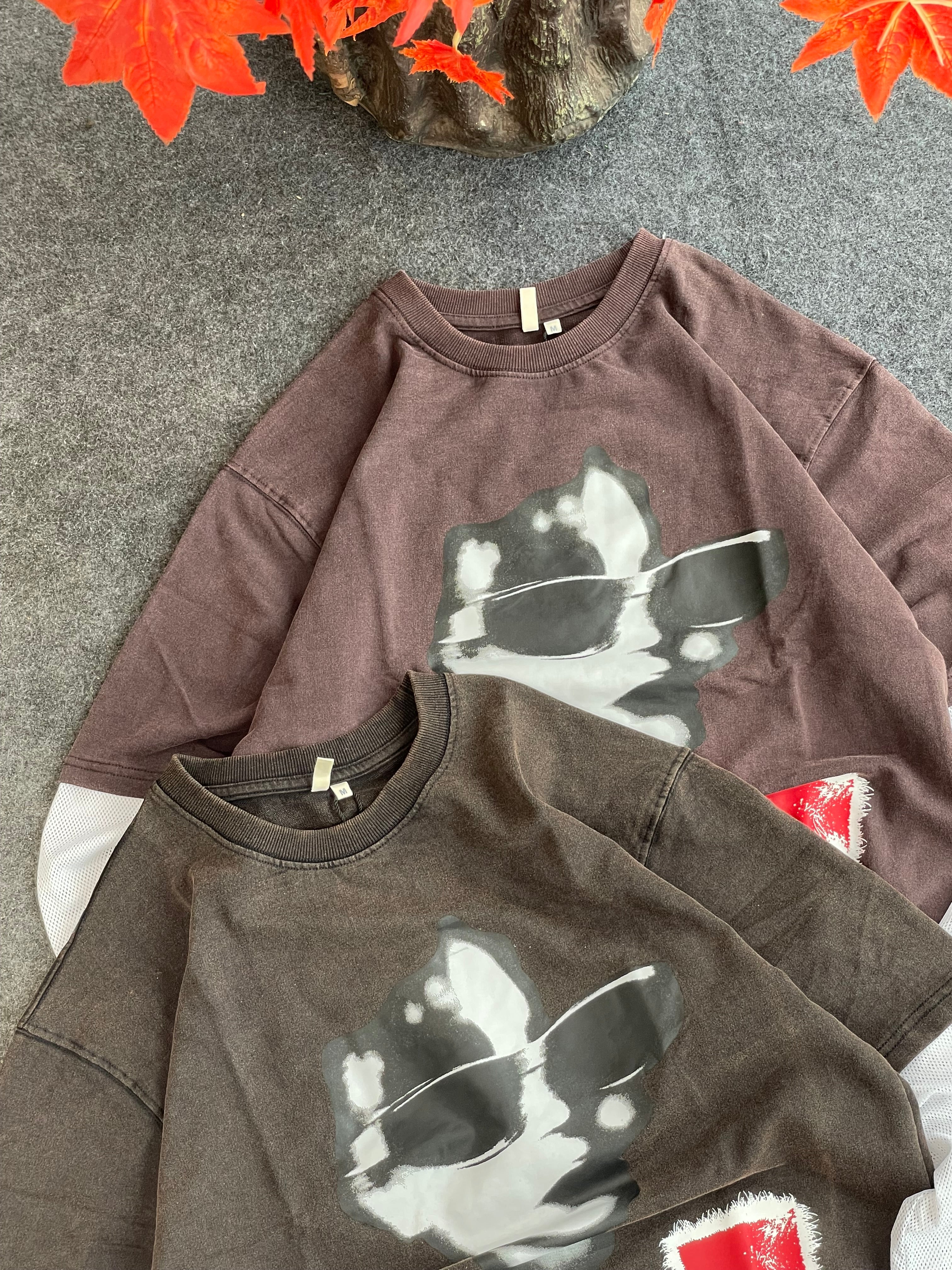 Dr.sleeve net t shirt