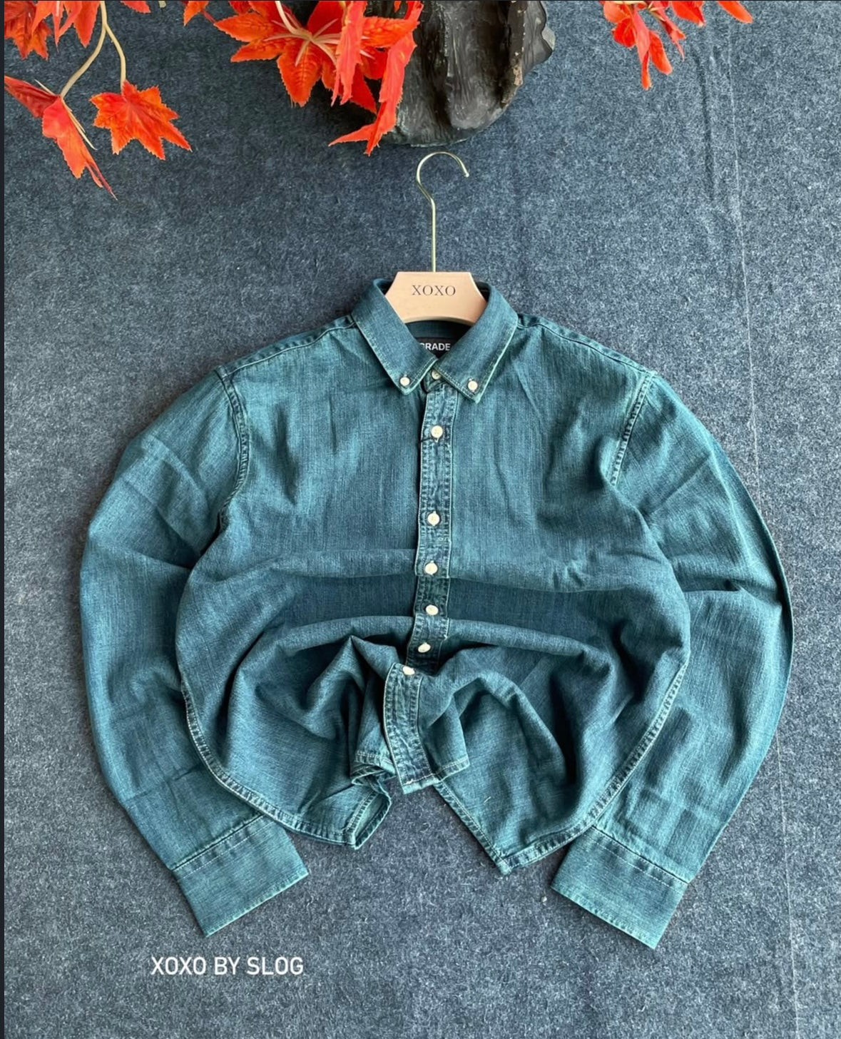 Denim blend classic shirt