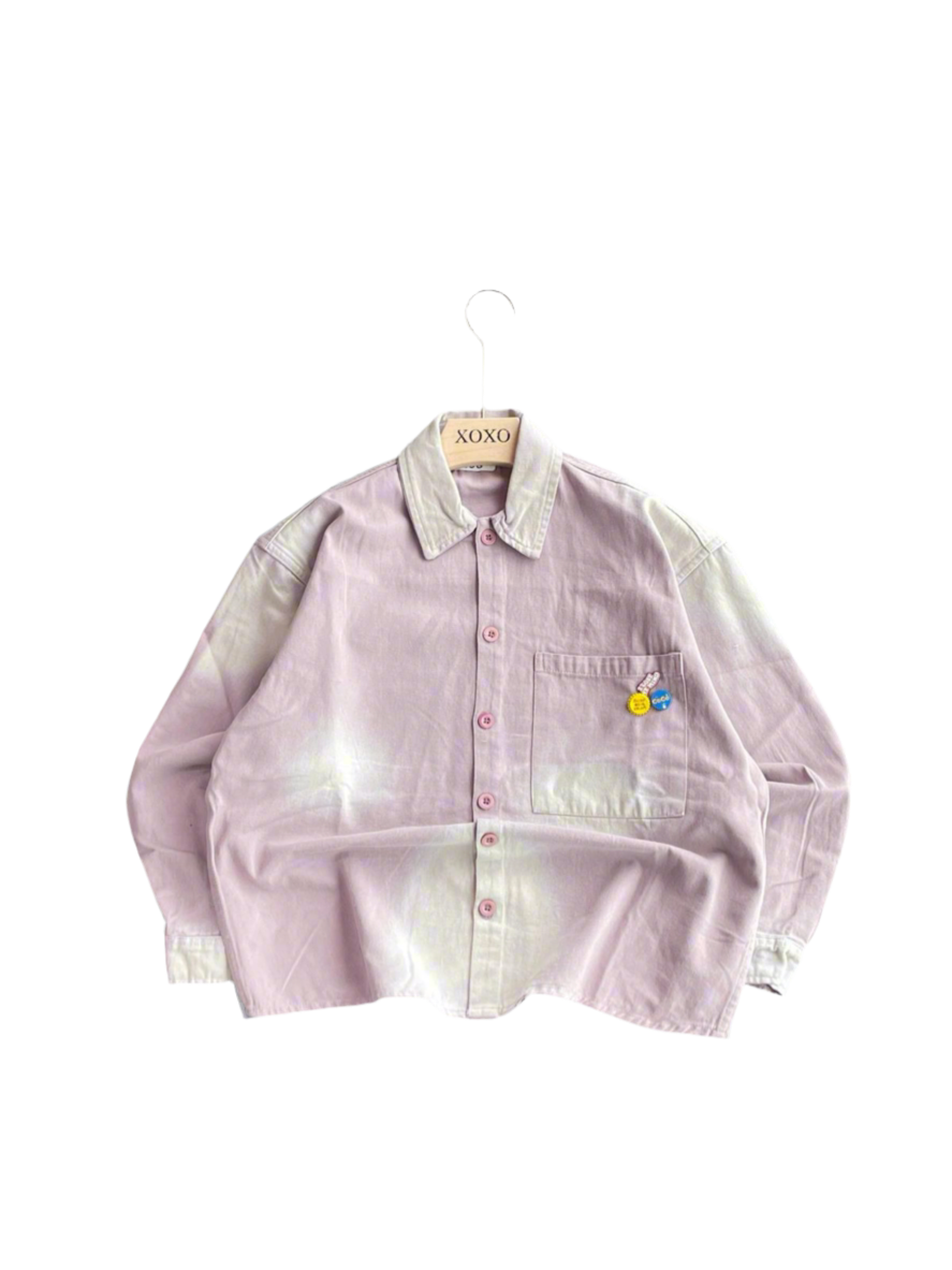 Drop shoulder washed shirt