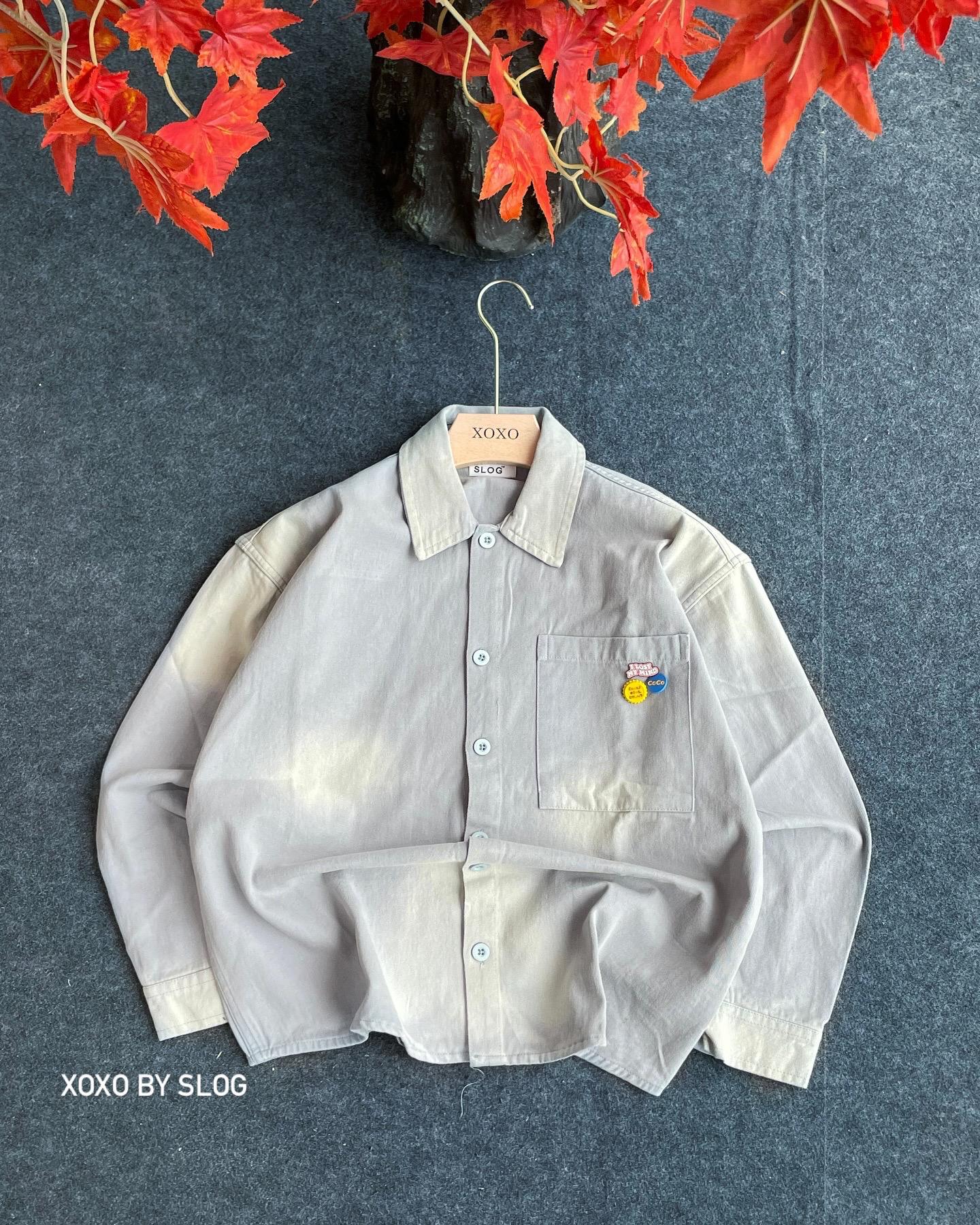 Drop shoulder washed shirt
