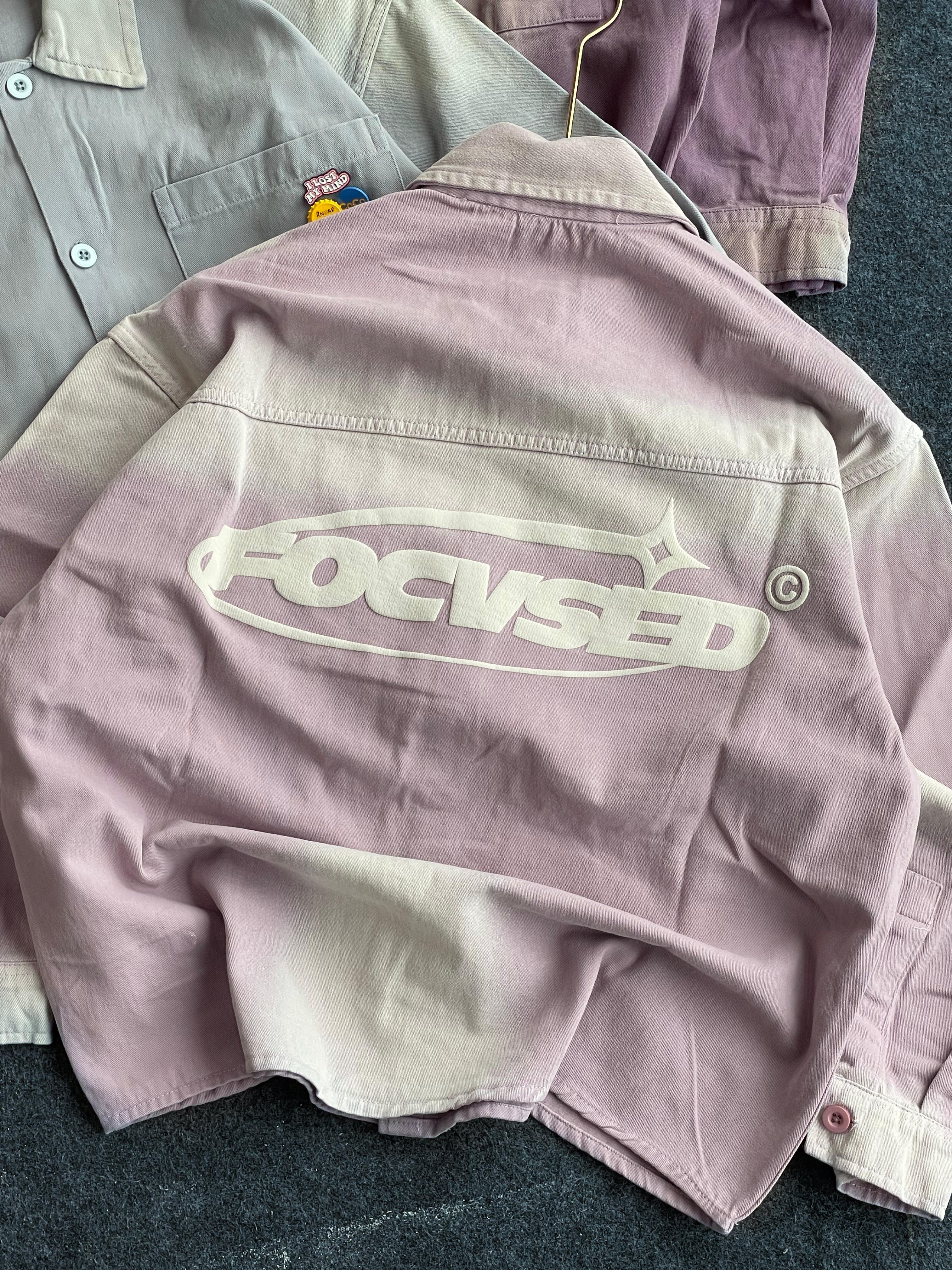 Drop shoulder washed shirt
