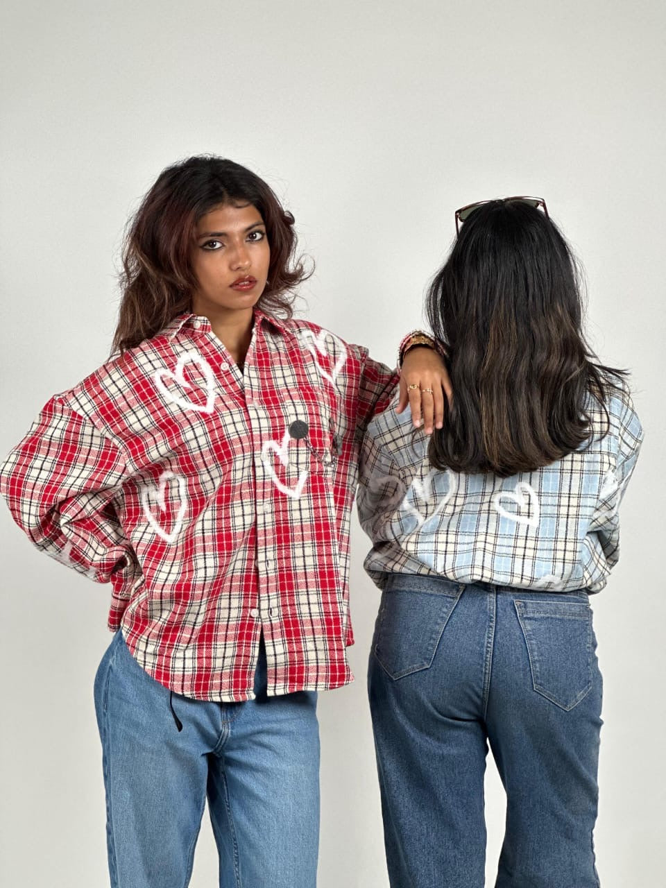 Oversized crepe shirts