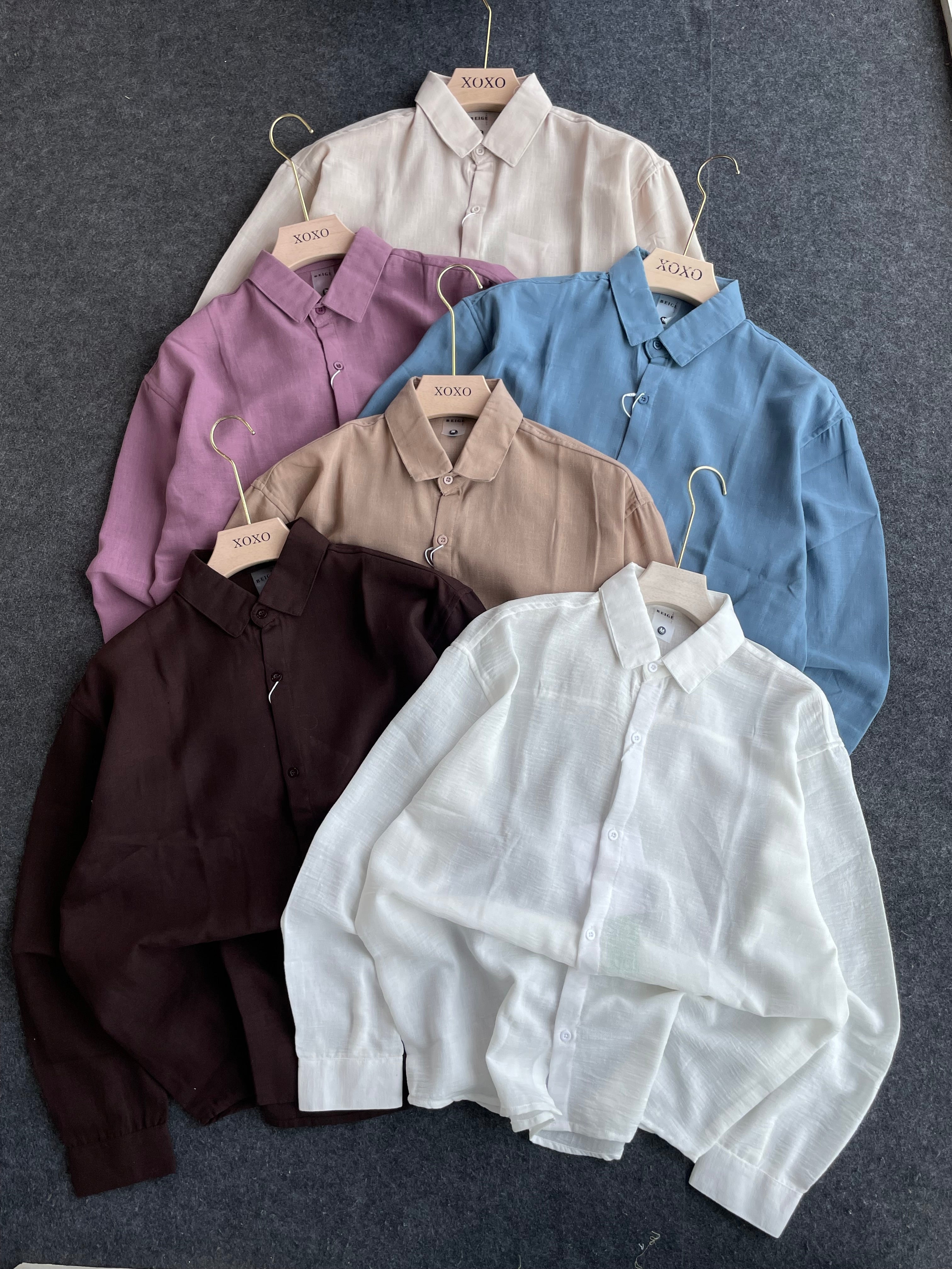 Linen blend shirts