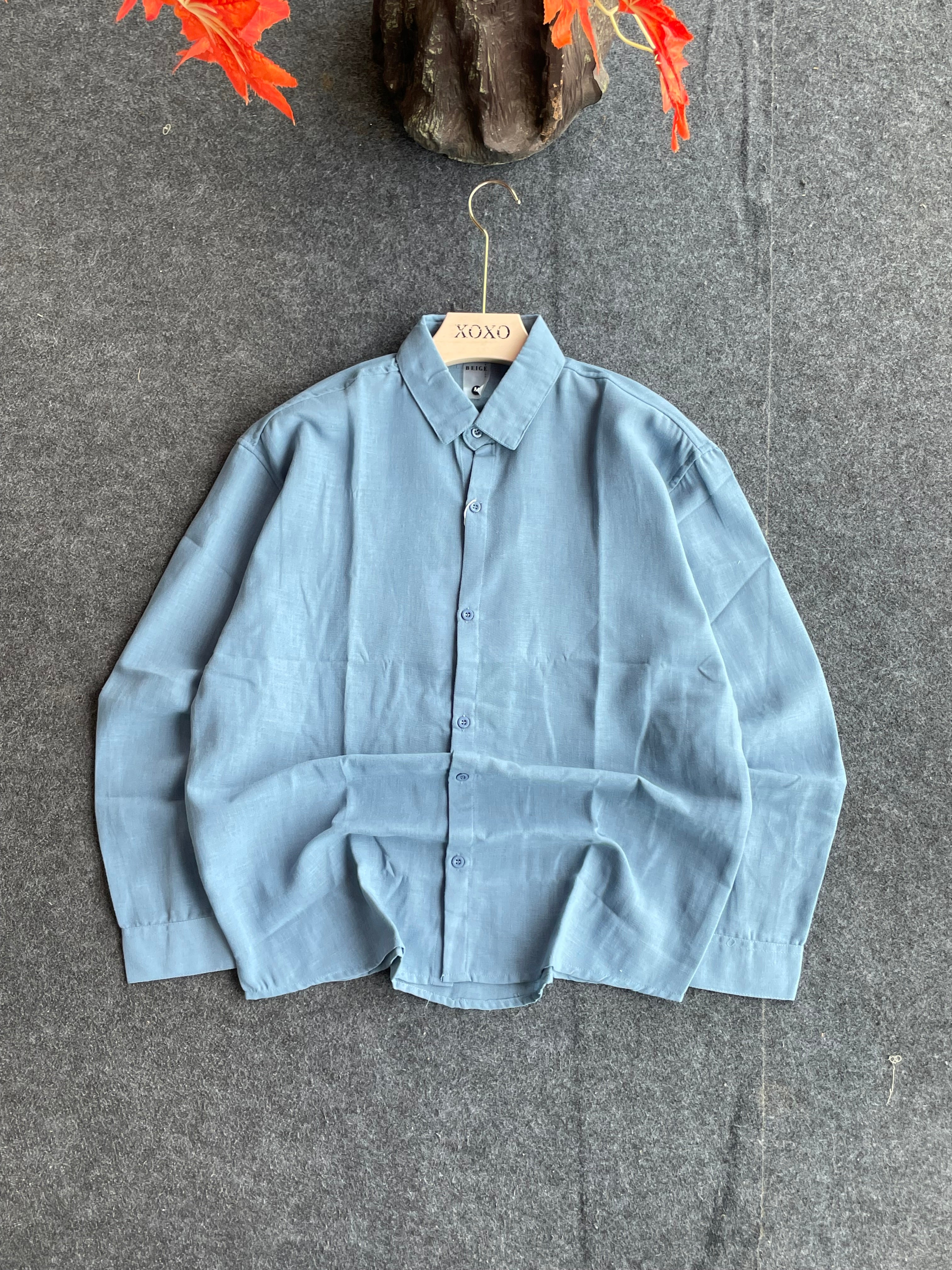 Linen blend shirts
