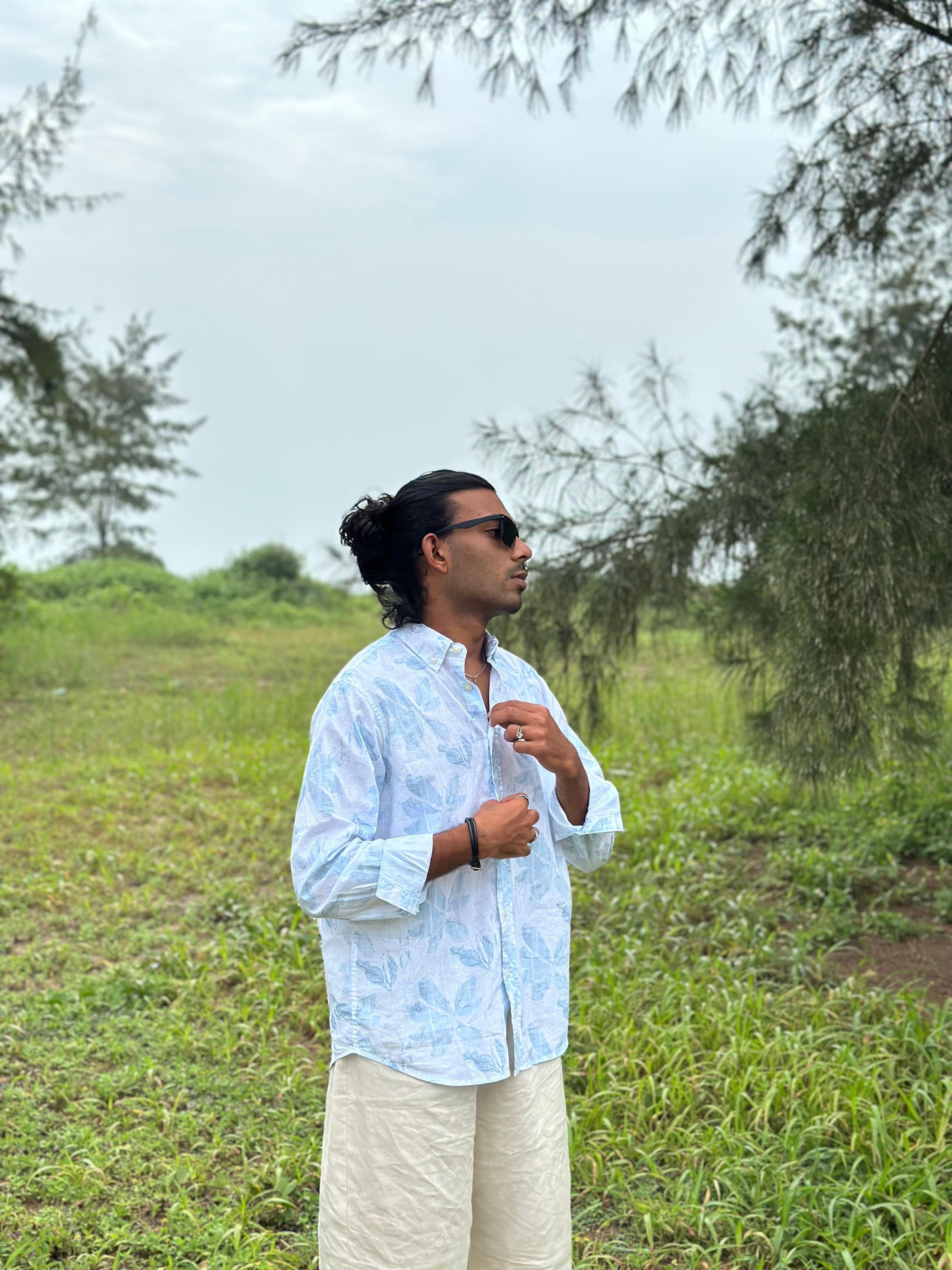 linen prints shirts