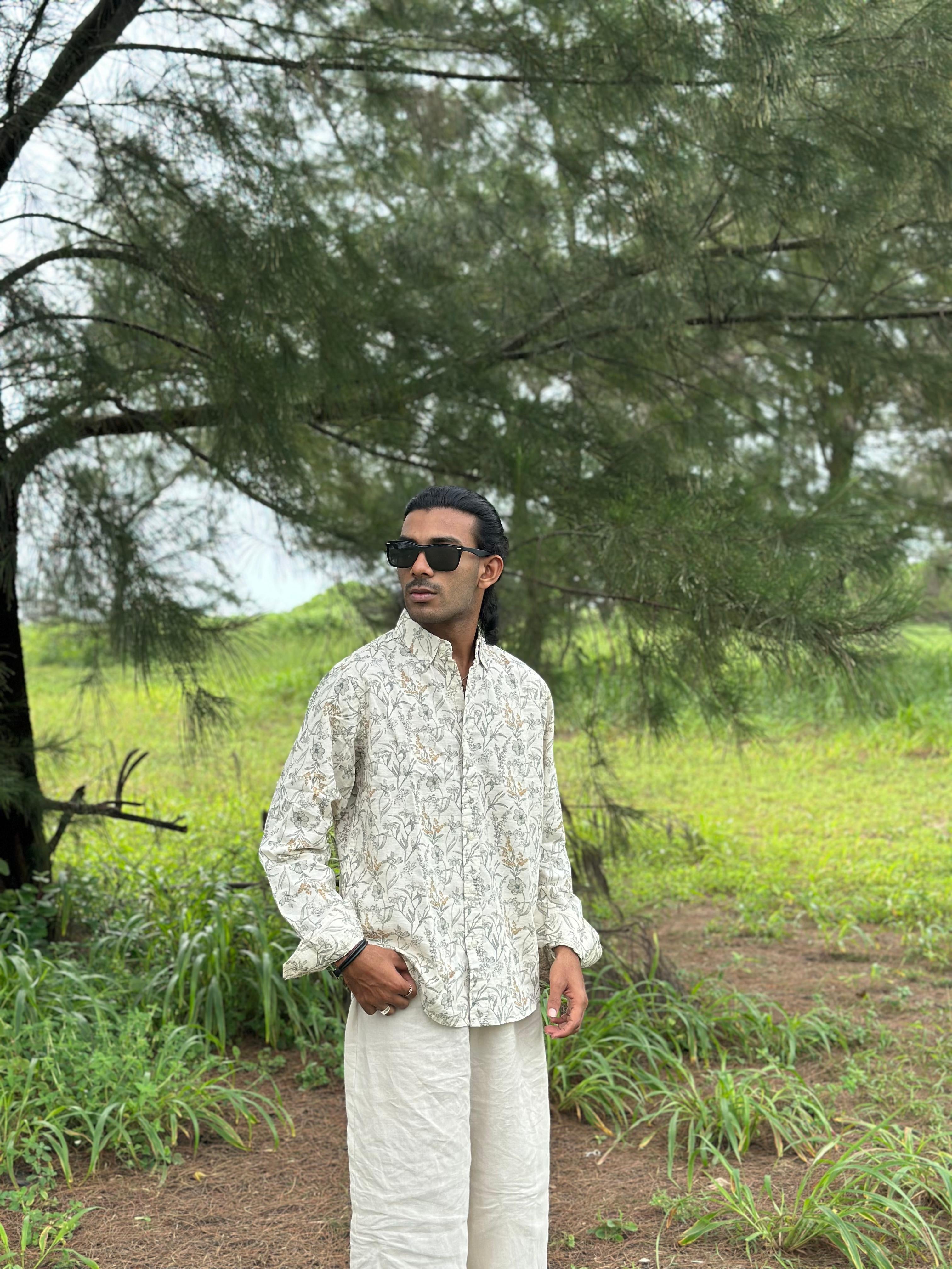LINEN PRINT  SHIRTS