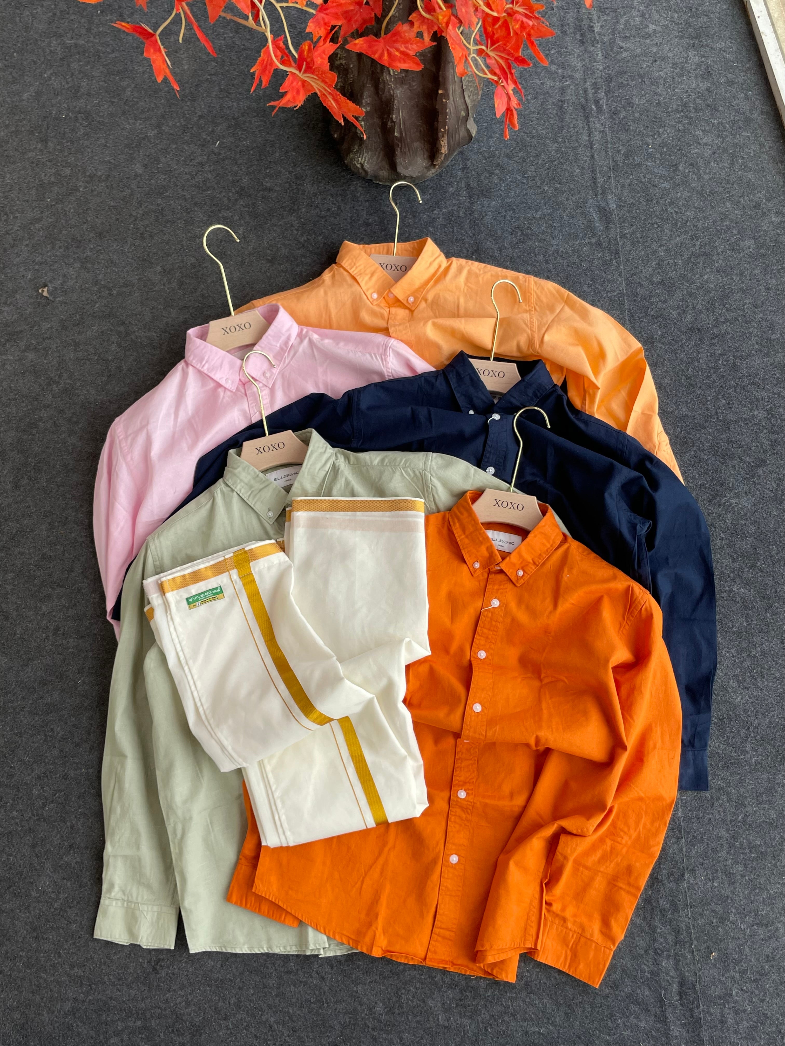 Linen blend shirts