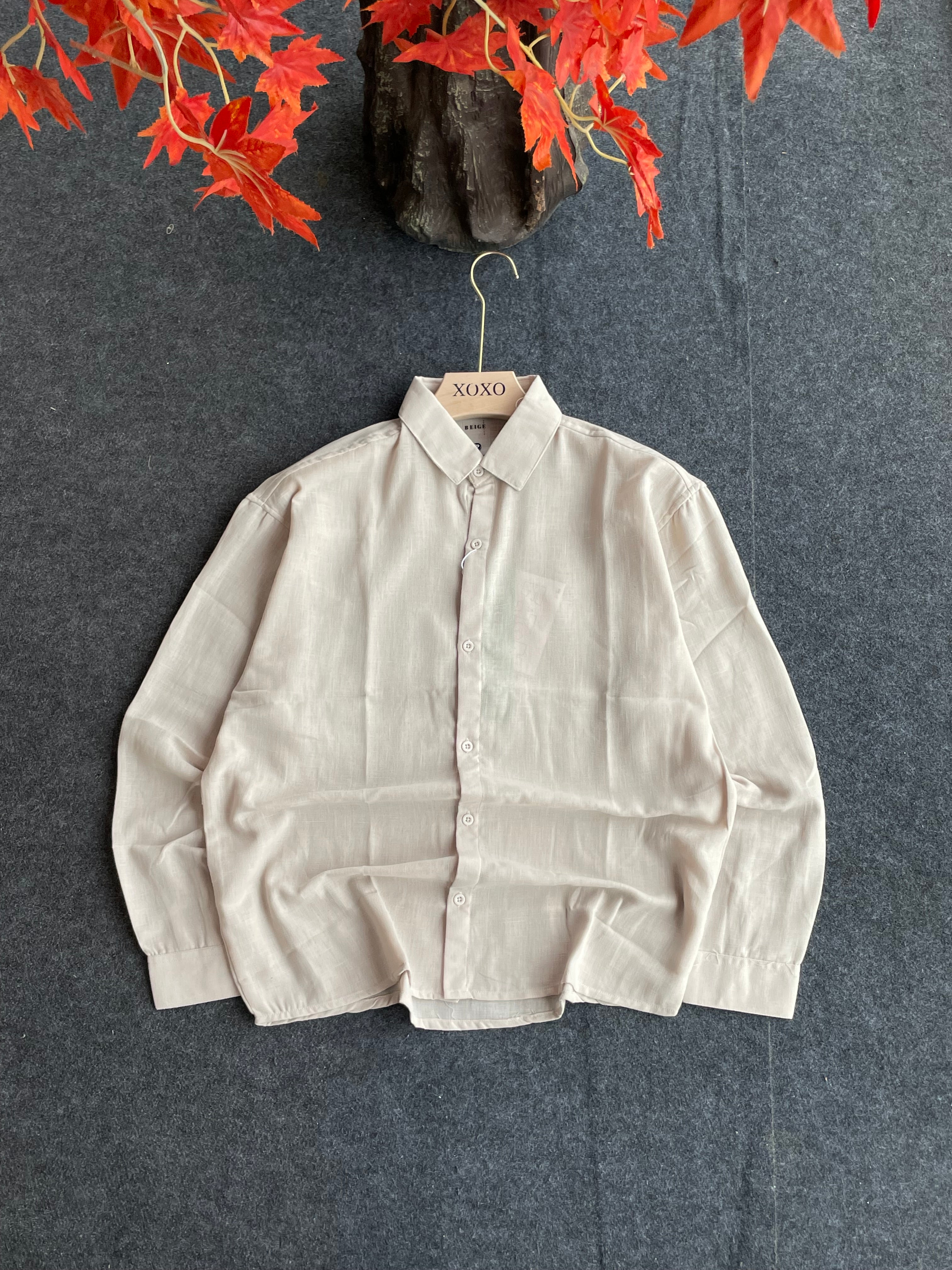 Linen blend shirts