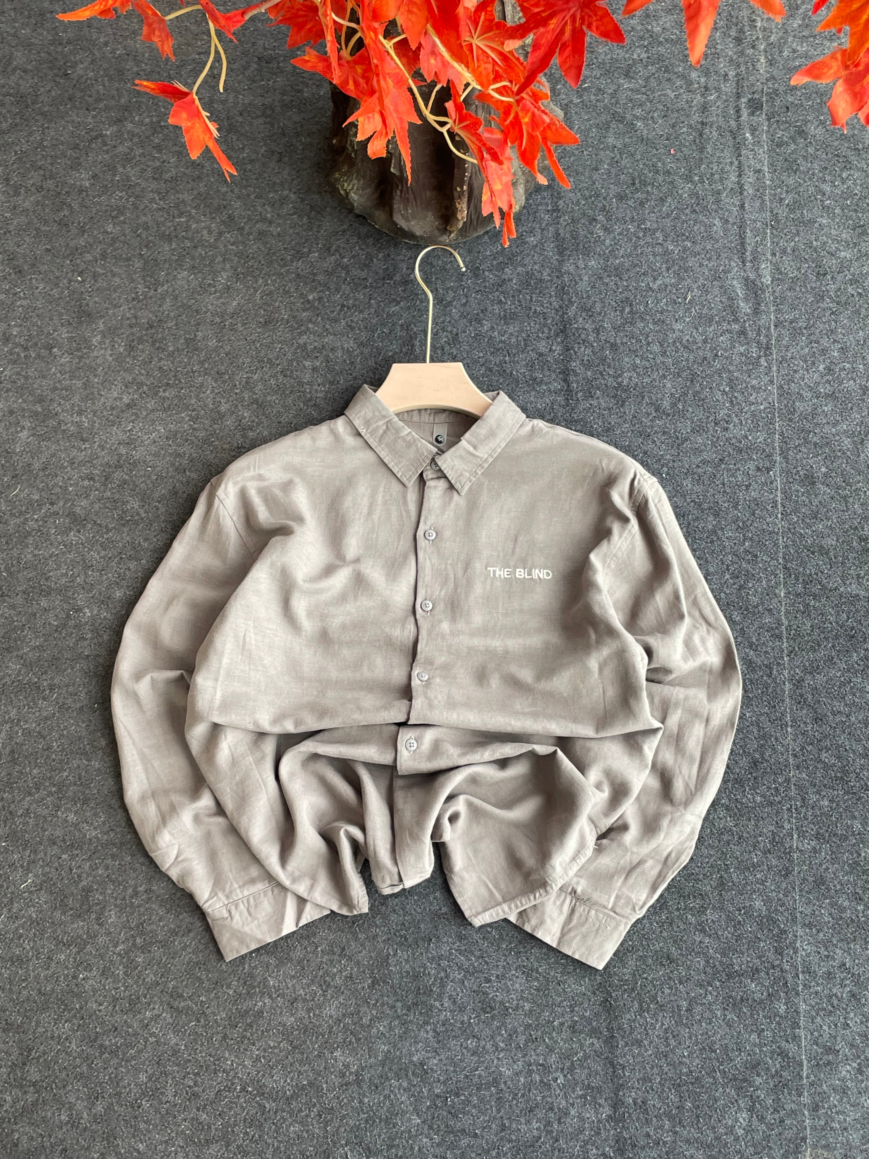 Linen embroidery shirts