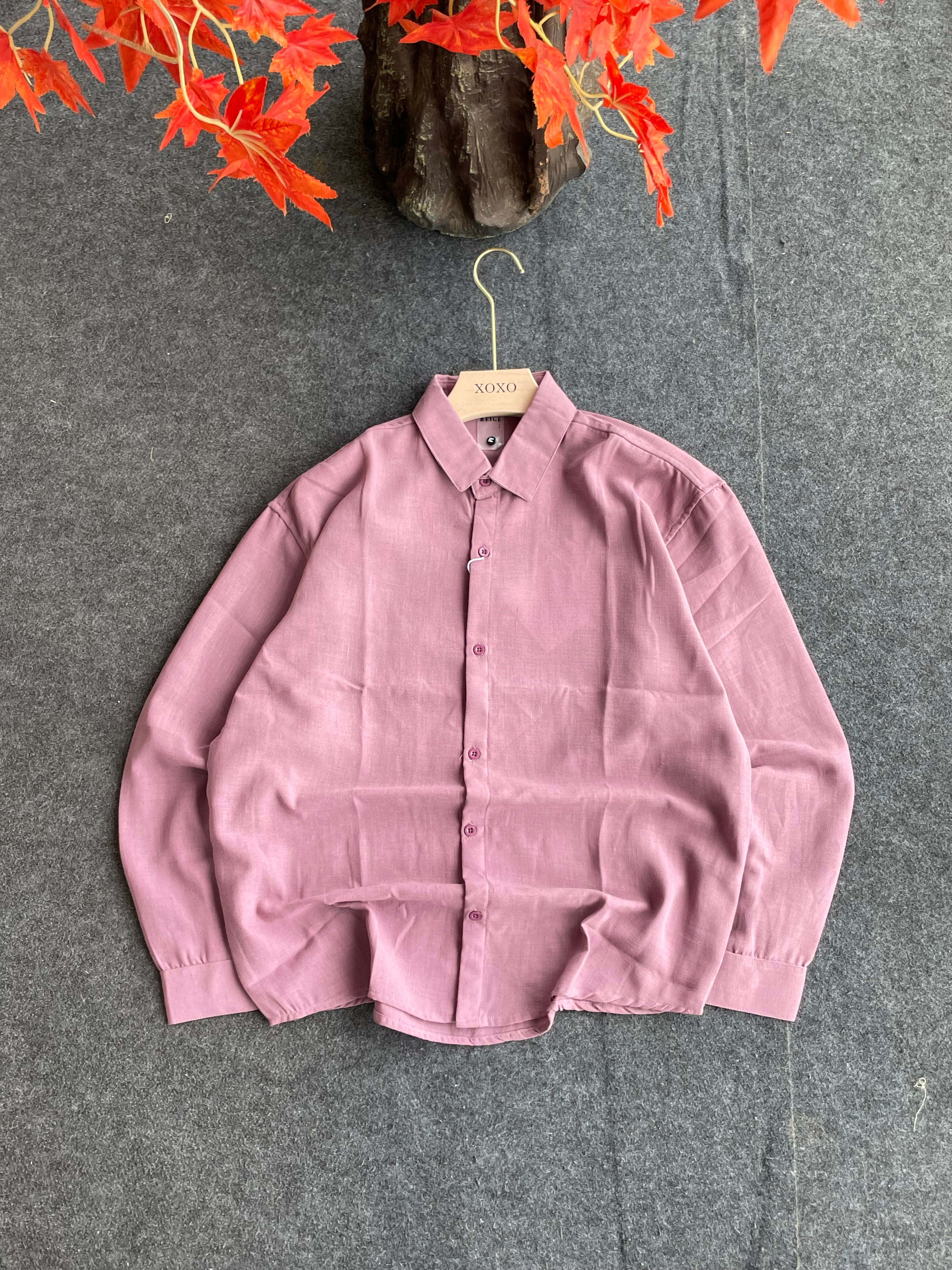 Linen blend shirts